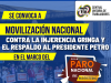 Movilización nacional contra la injerencia gringa